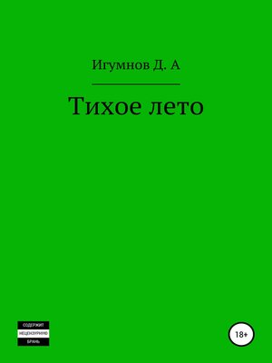 cover image of Тихое лето